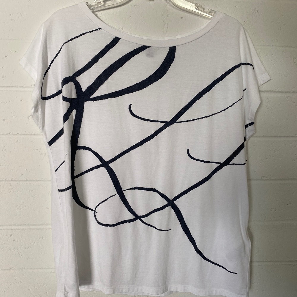 Lauren Short Sleeve Logo Top L
